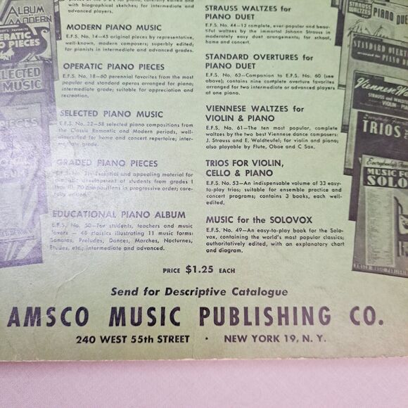 Book Everybody's Favorite Piano Duets Series No 7 Maxwell Eckstein Amsco Music - Picture 7 of 16